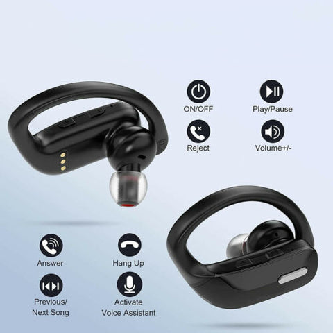 T17 Headphones Waterproof Sports Gaming Earphone Typec Wireless Bluetooth Earbud