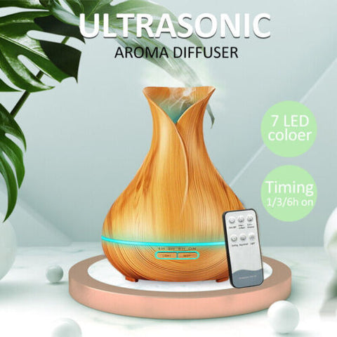 550ml Aroma Aromatherapy Diffuser LED Oil Ultrasonic Air Humidifier Purifier