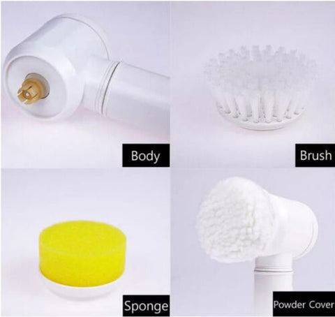 5 In 1 Handheld Bathtub Brush Kitchen Sink Cleaning Tool Tub Electric Brush AU