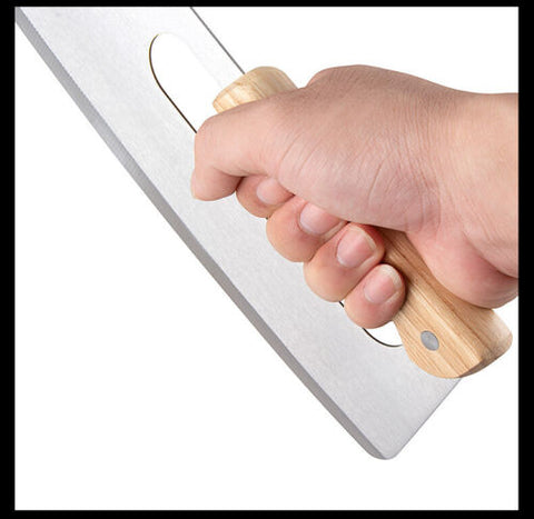 Kitchen Stainless Steel Pizza Cutter Rocker Blade Slicer 35CM +Protective Cover