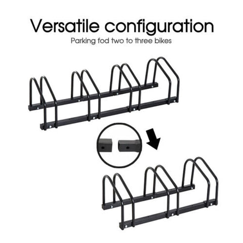 3 – 6 Bike Floor Parking Rack Instant Storage Stand Bicycle Cycling Portable