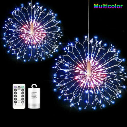 2Pcs FIREWORKS 150 LED String Lights