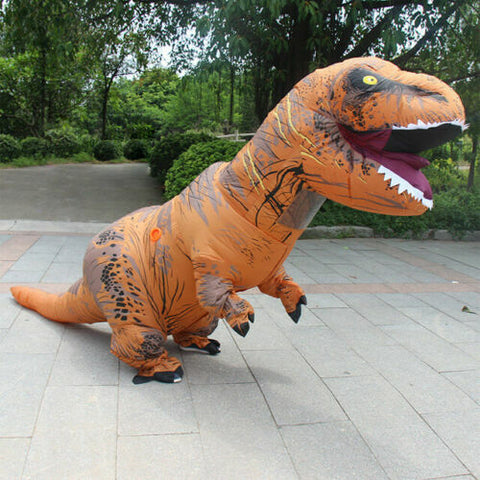 Inflatable Dinosaur Costume Adult Jurassic World Park Trex T-Rex Blow AU STOCK