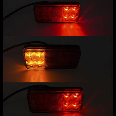 2x LED TRAILER LIGHTS TAIL LAMP STOP INDICATOR 12V VOLT 4WD 4X4 CAMPER UTE