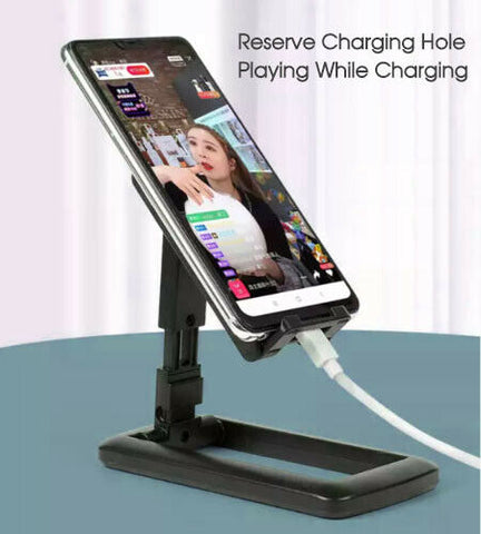 Universal Foldable Adjustable Desk Stand Holder For Mobile Phone Tablet