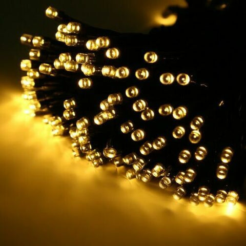 100/200/500 LED Solar Fairy String Lights Outdoor Garden Christmas Party Decor