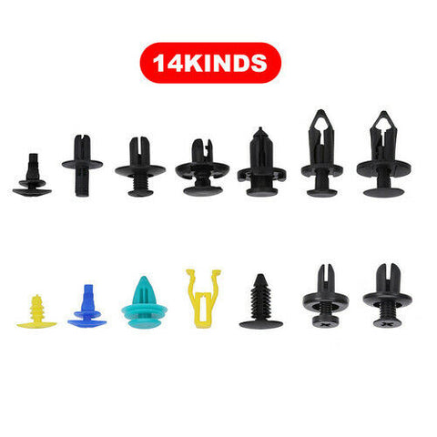 640PCS Bumper Rivets Screw. CarBody Trim Clips Retainer Panel Push Fastener Kit