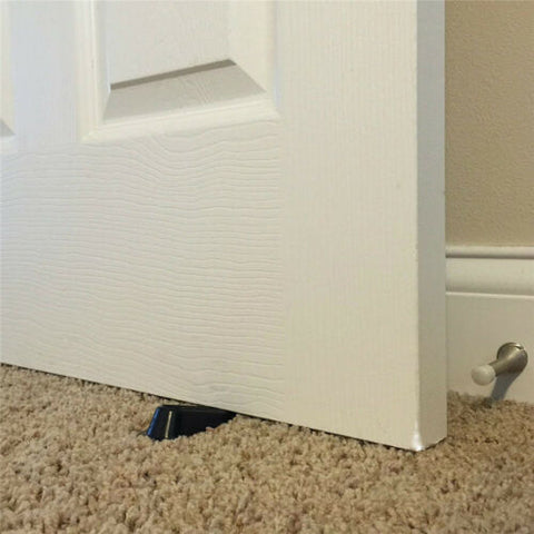 Thick Rubber Door Stop Stopper Wedge Jam Jammer Stoppers Heavy Duty Guard Tool