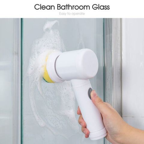 5 In 1 Handheld Bathtub Brush Kitchen Sink Cleaning Tool Tub Electric Brush AU
