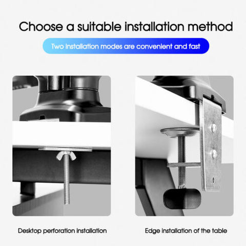 Monitor Stand Arm Desk Mount Single 13-27''LED TV Screen Holder Bracket AU