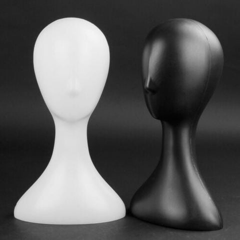 Plastic Female Mannequin Wig Hair Hat Scarf Manikin Head Model Display Stand AU