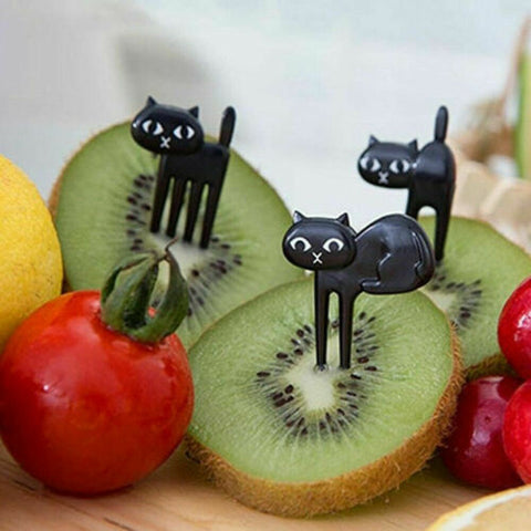36Pcs Cute Mini Animal Food Fruit Picks Forks Lunch Box Decor Kids Tool