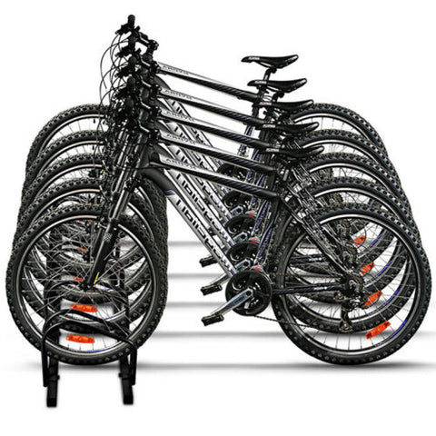 3 – 6 Bike Floor Parking Rack Instant Storage Stand Bicycle Cycling Portable