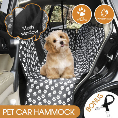 Pet Back Car Seat Cover Hammock Nonslip Dog Puppy Cat Waterproof Rear Large