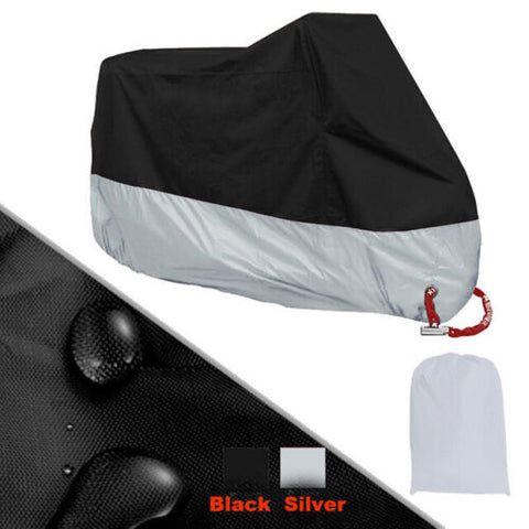 Large Waterproof Motorcycle Motorbike Scooter Moped Protect Cover Bag Heavy Duty