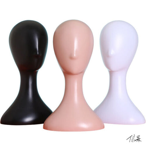 Plastic Female Mannequin Wig Hair Hat Scarf Manikin Head Model Display Stand AU