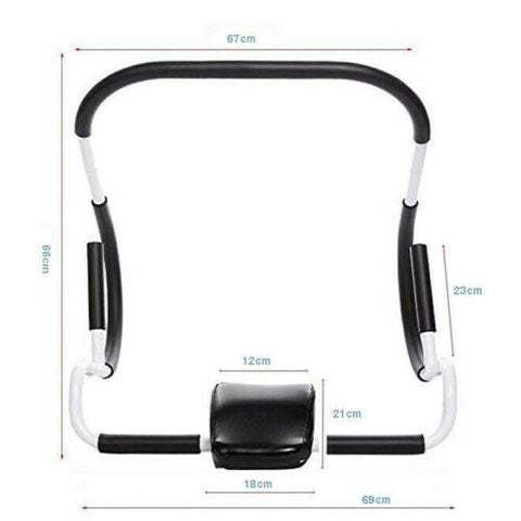 Home Gym Fitness AB Roller Abdominal Crunch Exercise Machine Situp Trainer