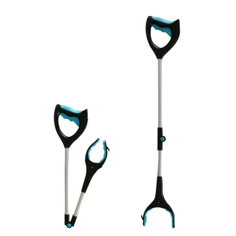 Foldable & Extendable Pick Up Grabber Reacher Stick Reaching with LED