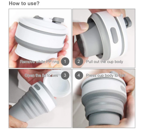 Collapsible Silicone CUP