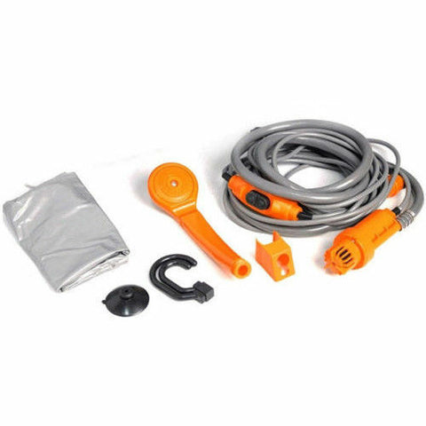 Portable Automobile Shower Set 12V Water Pump Travel Trip Camp Boat Car Caravan