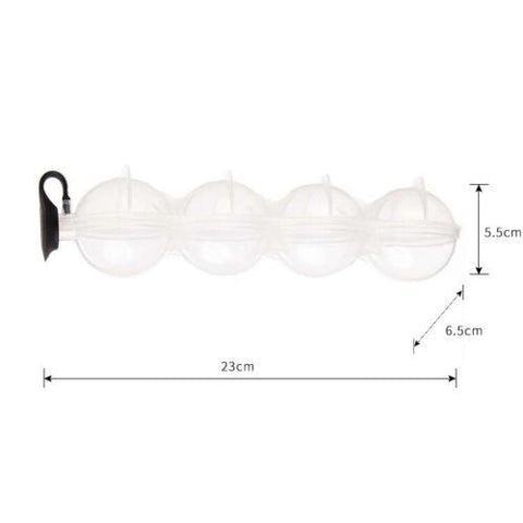 4 Hole Ice Ball Modle Maker For Whiskey Cocktail FruitPopsicles IcedTea Reusable