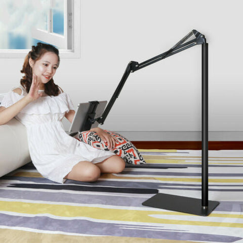 Adjustable Hands Free Floor Stand Holder For Tablet Smart Phone up to 12.9 inch