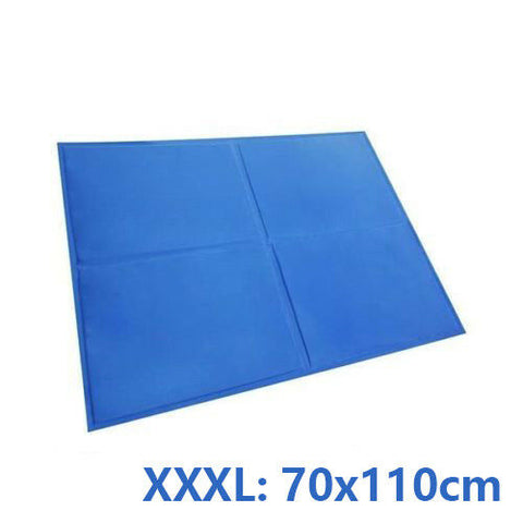 Pet Cool Gel Mat Dog Cat Bed Non-Toxic Cooling Dog Summer Pad 7 Sizes