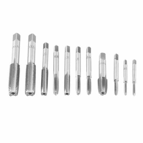 40PCS TAP & DIE SET HARDENED METRIC Screw Thread Taper Drill Tool Kit Blue NEW