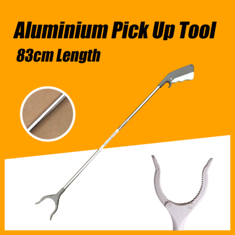 83cm Aluminium Pick Up Tool Reacher Grabber Extend Hand Trash Picker Arm Stick