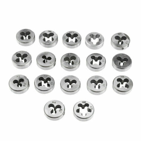 40PCS TAP & DIE SET HARDENED METRIC Screw Thread Taper Drill Tool Kit Blue NEW