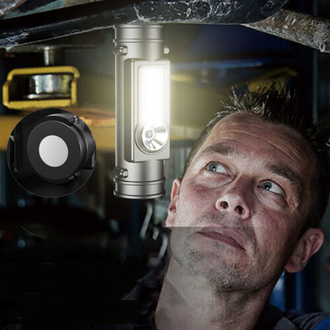 Head Torch LED Headlight COB Camping Headlamp USB Rechargeable Flashlight 4Pcs