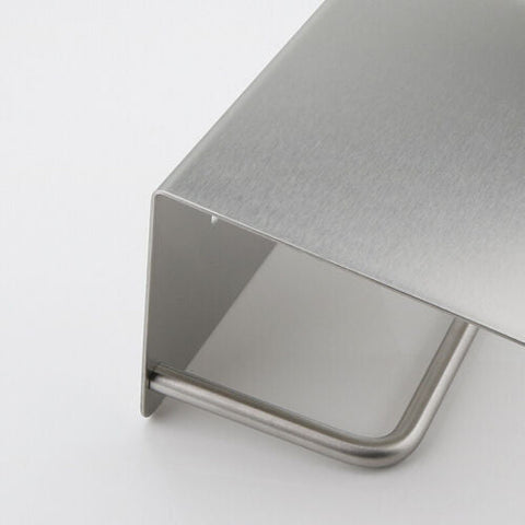 304 Stainless Steel Toilet Roll Holder Paper with Shelf Bathroom Wall Mounted