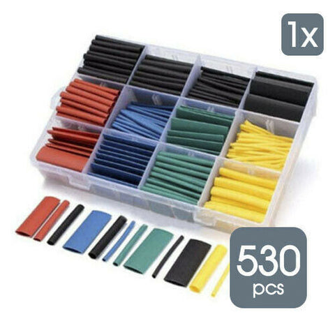 Heat Shrink Tubing Tube Assortment Wire Cable Insulation Sleeving Set AU
