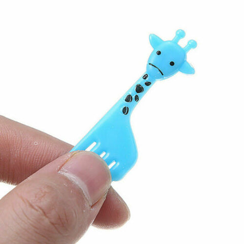 36Pcs Cute Mini Animal Food Fruit Picks Forks Lunch Box Decor Kids Tool