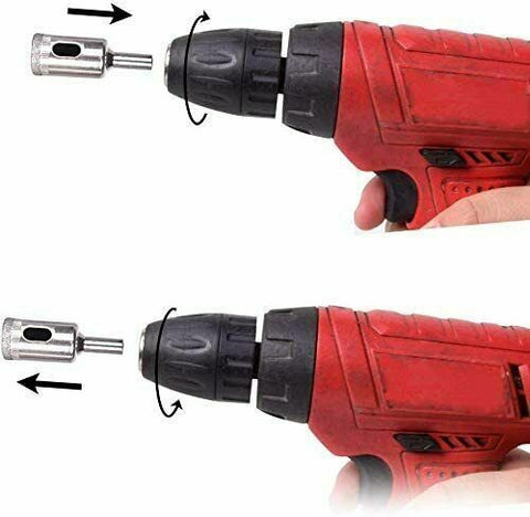 16Pcs Diamond Hole Saw Set Holes Cutter Saw Drill Bit Tile Glass Marble Ceramic