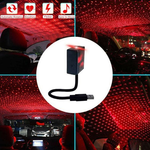 USB Car Star Night Light