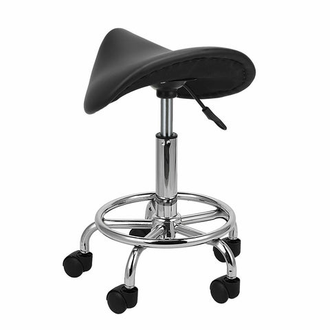 Salon Saddle Bar Stool Swivel Chair Massage Barber Hairdressing Hydraulic Lift