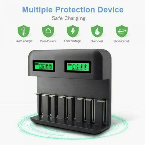 8 Slot Smart Battery Charger