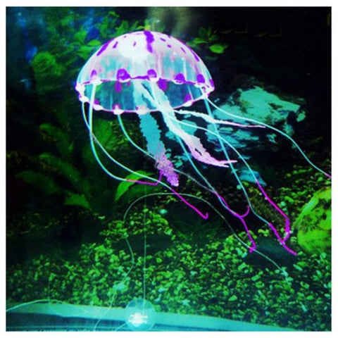 Artificial Glowing Effect Fish Tank Decoration Aquarium Jellyfish Ornament