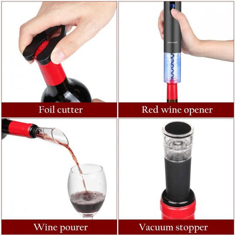 Electric Wine Opener Gift Set