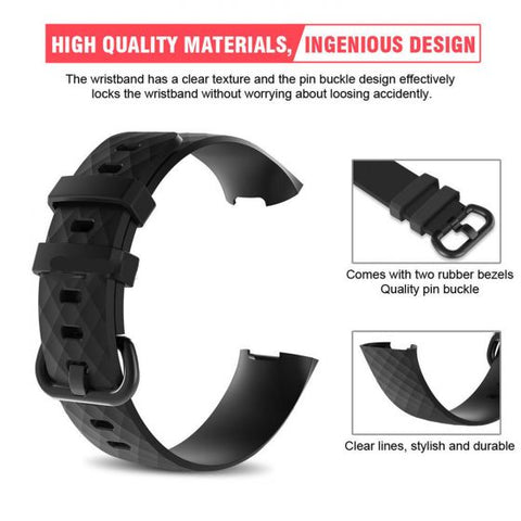 Silicon Watch Band For Fitbit Charge 3