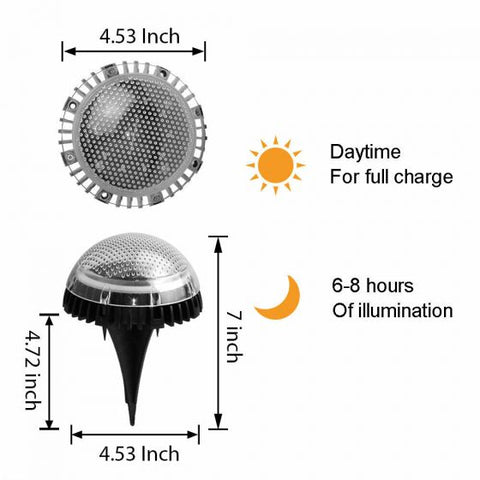 8 LED Solar Lights Garden