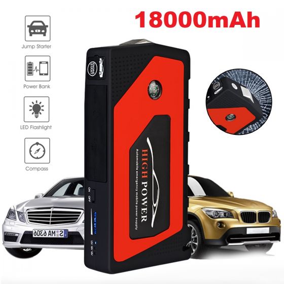 12V Car Jump Starter 18000mAh Power Bank
