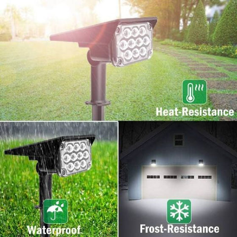 RGB 10 LEDs Solar Landscape Spotlights