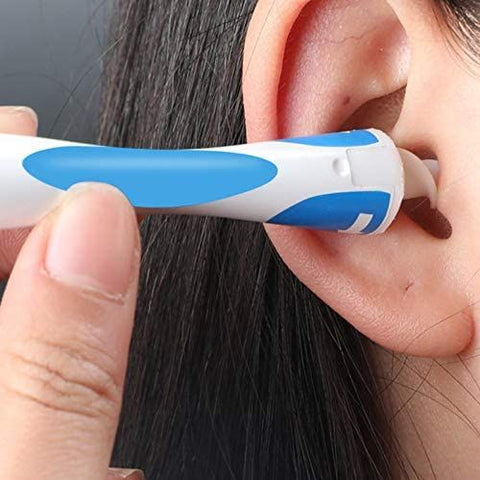 Earwax Remover, Ear Wax Remover Tool Spiral Earwax Removal Kit with 16 Soft Replacement Heads Safe for Adult & Kids