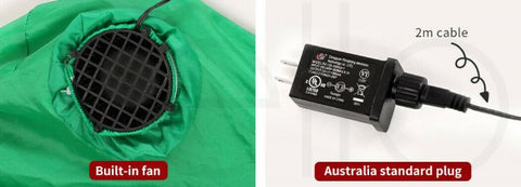 Christmas Inflatable Santa Claus on Sleigh with Two Reindeer & Gift Box Airblown Yard Decorations - LED Lights Blow Up Inflatables Decoration for Christmas Outdoor Yard Garden Home Family