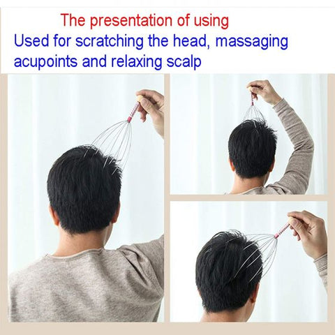 Scalp Massage Machine Head Massager Scalp Scratcher 12 Fingers Head Scratcher For Head Massage Body Relaxing Hair Massage