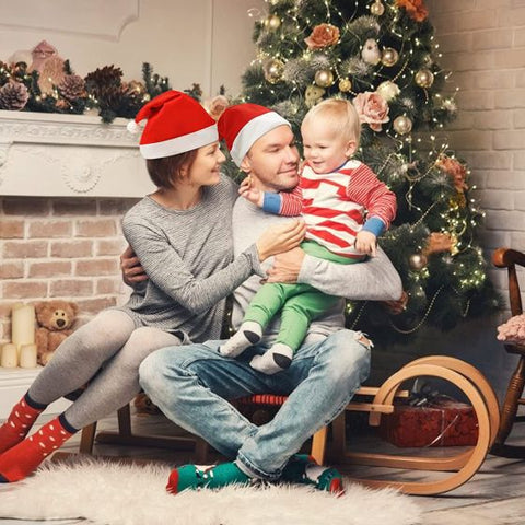 Christmas Santa Hat Red And White Xmas Cap
