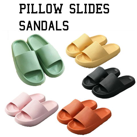 PILLOW SLIDES Sandals Ultra-Soft Slippers Extra Soft Cloud Shoes Anti-Slip