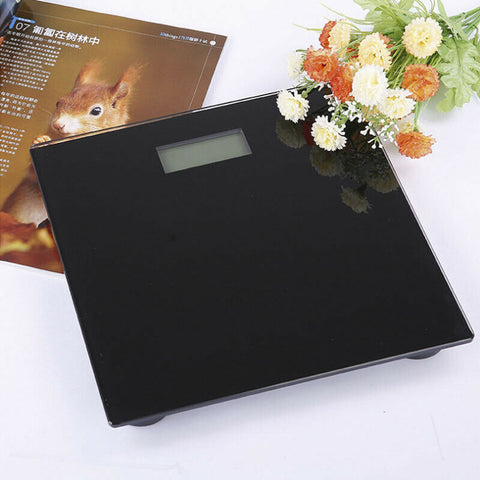 Electronic Digital Backlit Glass Body Bathroom Scale 180KG scales Gym Weight
